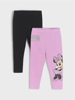 Sinsay - Legginsy 2 pack Minnie Mouse - różowy