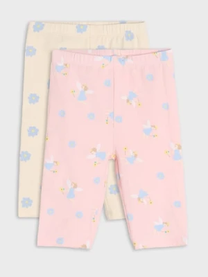 Sinsay - Legginsy 2 pack - różowy