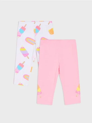 Sinsay - Legginsy 2 pack - wielobarwny
