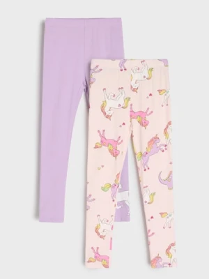 Sinsay - Legginsy 2 pack - wielobarwny