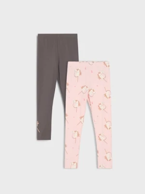 Sinsay - Legginsy 2 pack - wielobarwny