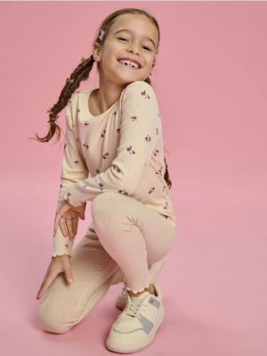 Sinsay - Legginsy 2 pack z prążkowanej dzianiny - wielobarwny