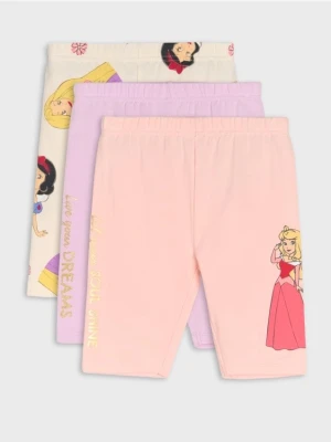 Sinsay - Legginsy 3 pack Disney Princess - wielobarwny