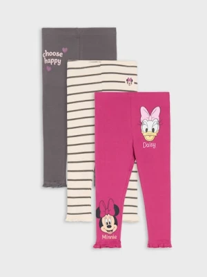 Sinsay - Legginsy 3 pack Minnie Mouse - szary