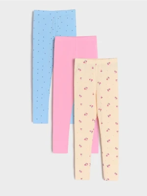 Sinsay - Legginsy 3 pack - wielobarwny