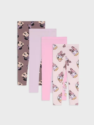 Sinsay - Legginsy 4 pack Minnie Mouse - kremowy