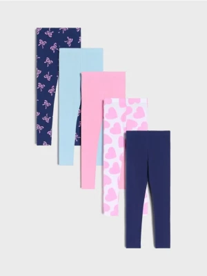 Sinsay - Legginsy 5 pack - wielobarwny