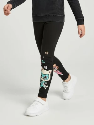 Sinsay - Legginsy Disney Junior Super Kitties - czarny