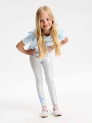 Sinsay - Legginsy Disney Princess - srebrny