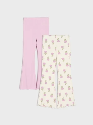 Sinsay - Legginsy flare 2 pack - wielobarwny