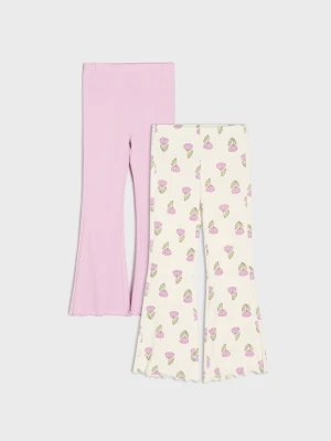 Sinsay - Legginsy flare 2 pack - wielobarwny