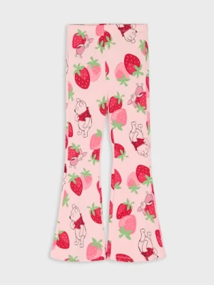Sinsay - Legginsy flare Winnie the Pooh - różowy