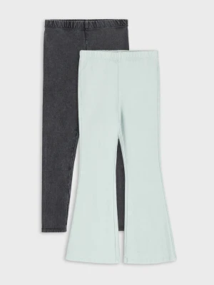 Sinsay - Legginsy flare z bawełną 2 pack - wielobarwny