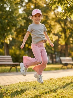 Sinsay - Legginsy flare z efektem sprania - różowy