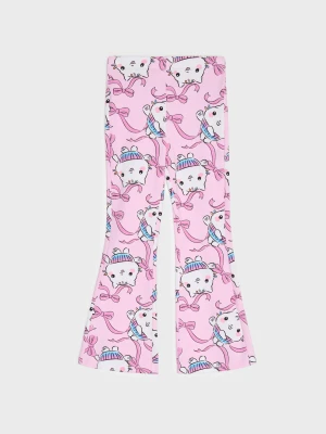Sinsay - Legginsy flare z nadrukiem Gabby's Dollhouse - różowy