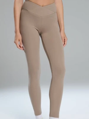 Zdjęcie produktu Sinsay - Legginsy Gym Hard - beżowy