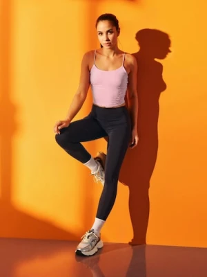 Sinsay - Legginsy Gym Hard - fioletowy