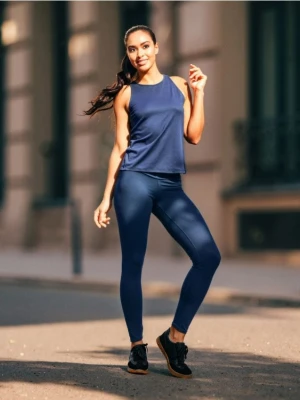 Zdjęcie produktu Sinsay - Legginsy GYM HARD - granatowy