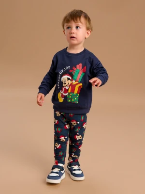 Sinsay - Legginsy Mickey Mouse - granatowy