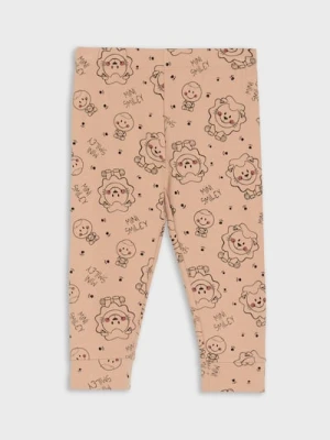 Sinsay - Legginsy Mini Smiley® - brązowy