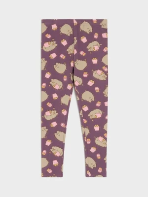 Zdjęcie produktu Sinsay - Legginsy Pusheen the Cat - fioletowy