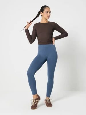 Sinsay - Legginsy sportowe - ciemny turkus