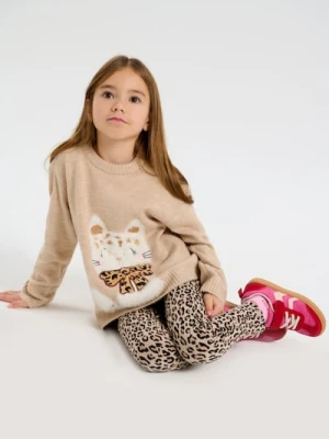 Zdjęcie produktu Sinsay - Legginsy w panterkę - wielobarwny