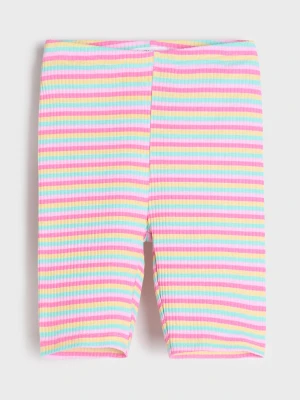 Sinsay - Legginsy w paski - wielobarwny
