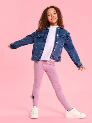 Sinsay - Legginsy z elastyczną gumką na stopach Minnie Mouse - fioletowy