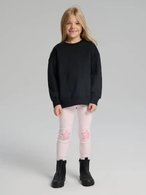 Sinsay - Legginsy z naszywkami w kształcie gwiazdki - różowy