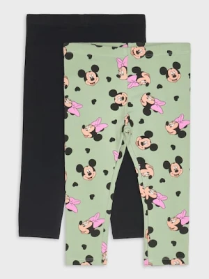 Sinsay - Legginsy z ociepleniem 2 pack Minnie Mouse - zielony