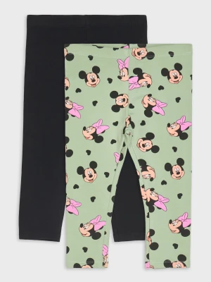 Sinsay - Legginsy z ociepleniem 2 pack Minnie Mouse - zielony