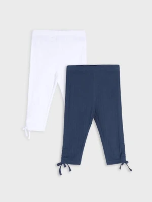 Sinsay - Legginsy z prążkowanej dzianiny 2 pack - wielobarwny