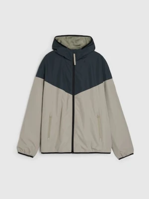 Sinsay - Lekka kurtka wiatrówka z kapturem - beżowy