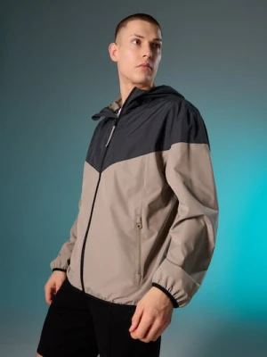 Sinsay - Lekka kurtka wiatrówka z kapturem - beżowy