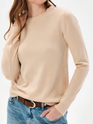 Sinsay - Lekki sweter basic - beżowy