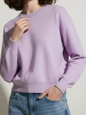 Sinsay - Lekki sweter basic - fioletowy