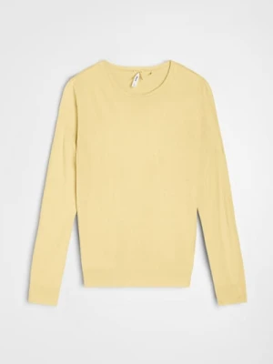 Sinsay - Lekki sweter basic - żółty