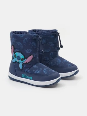 Sinsay - Lekko ocieplane śniegowce z elementami 3D Stitch - granatowy