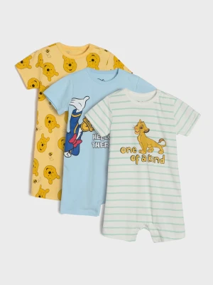 Sinsay - Letni kombinezon 3 pack Disney - niebieski
