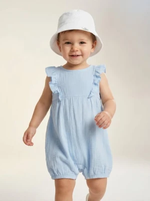 Sinsay - Letni kombinezon z ozdobnymi falbanami - szary