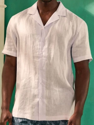 Sinsay - Lniana koszula - kremowy