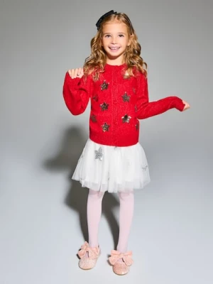 Sinsay - Luźna spódniaca z tiulem i ozdobnymi cekinami - wielobarwny