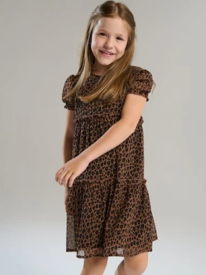 Sinsay - Luźna sukienka we wzór zwierzęcy - wielobarwny