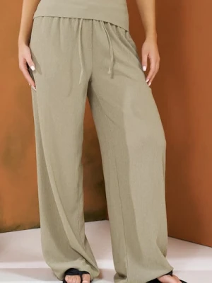 Sinsay - Luźne spodnie wide leg - wielobarwny