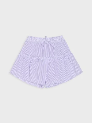 Sinsay - Luźne szorty w paski z marszczeniami - wielobarwny