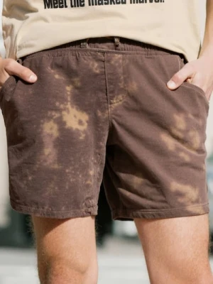 Sinsay - Luźne szorty wiązane w talii - brązowy