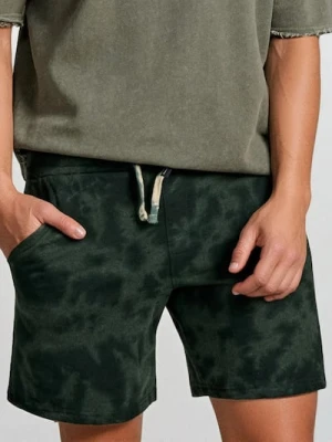 Sinsay - Luźne szorty wiązane w talii - szary