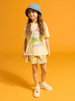 Sinsay - Luźne szorty z motywem cytryn - wielobarwny