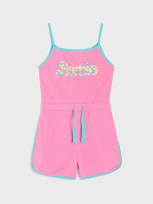 Sinsay - Lużny kombinezon na ramiączkach Barbie - różowy
